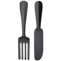 Objektbild Besteck - Schwarz, MODERN, Metall (59/1,5/12cm)