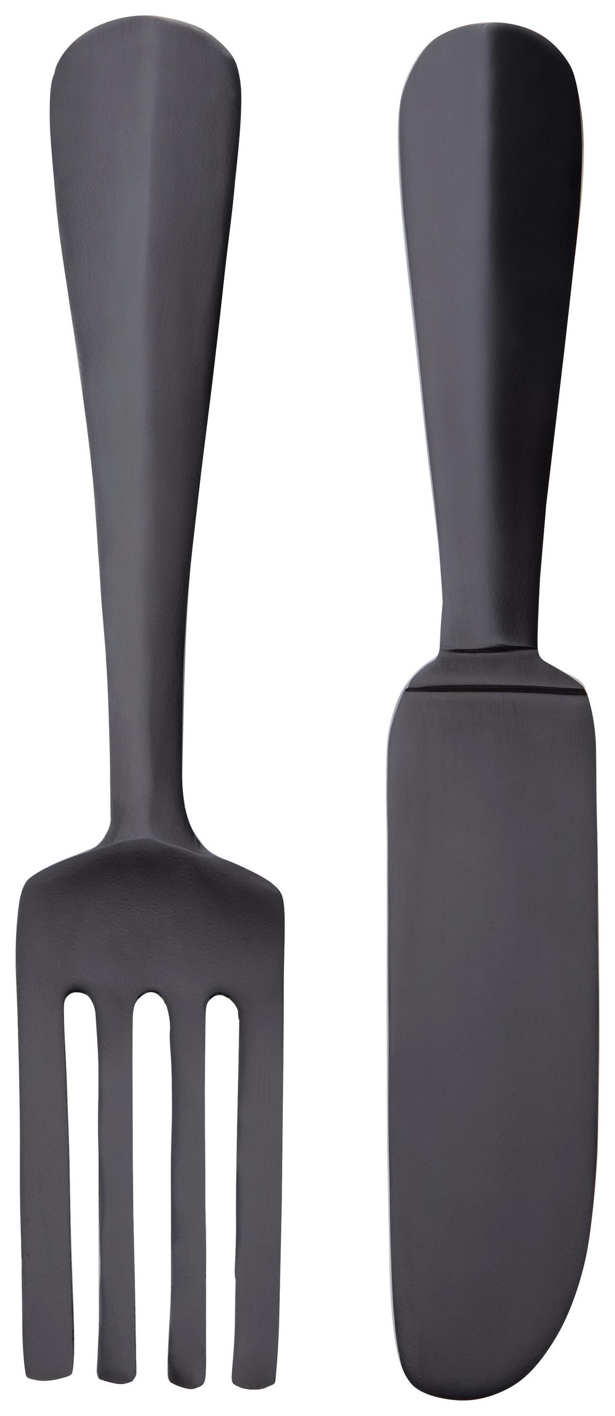 Objektbild Besteck - Schwarz, MODERN, Metall (59/1,5/12cm)