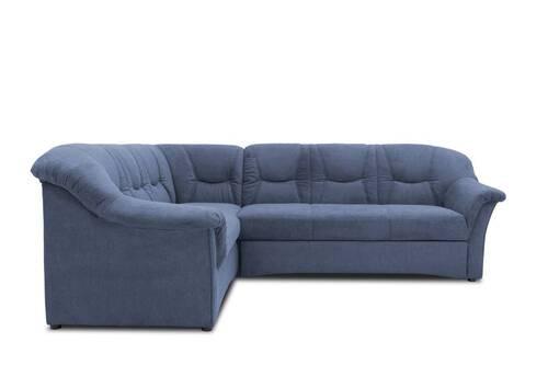 Ecksofa Sarafina Dunkelblau S: 190x240 Cm - Schwarz/Dunkelblau, KONVENTIONELL, Textil (190/240cm) - MID.YOU