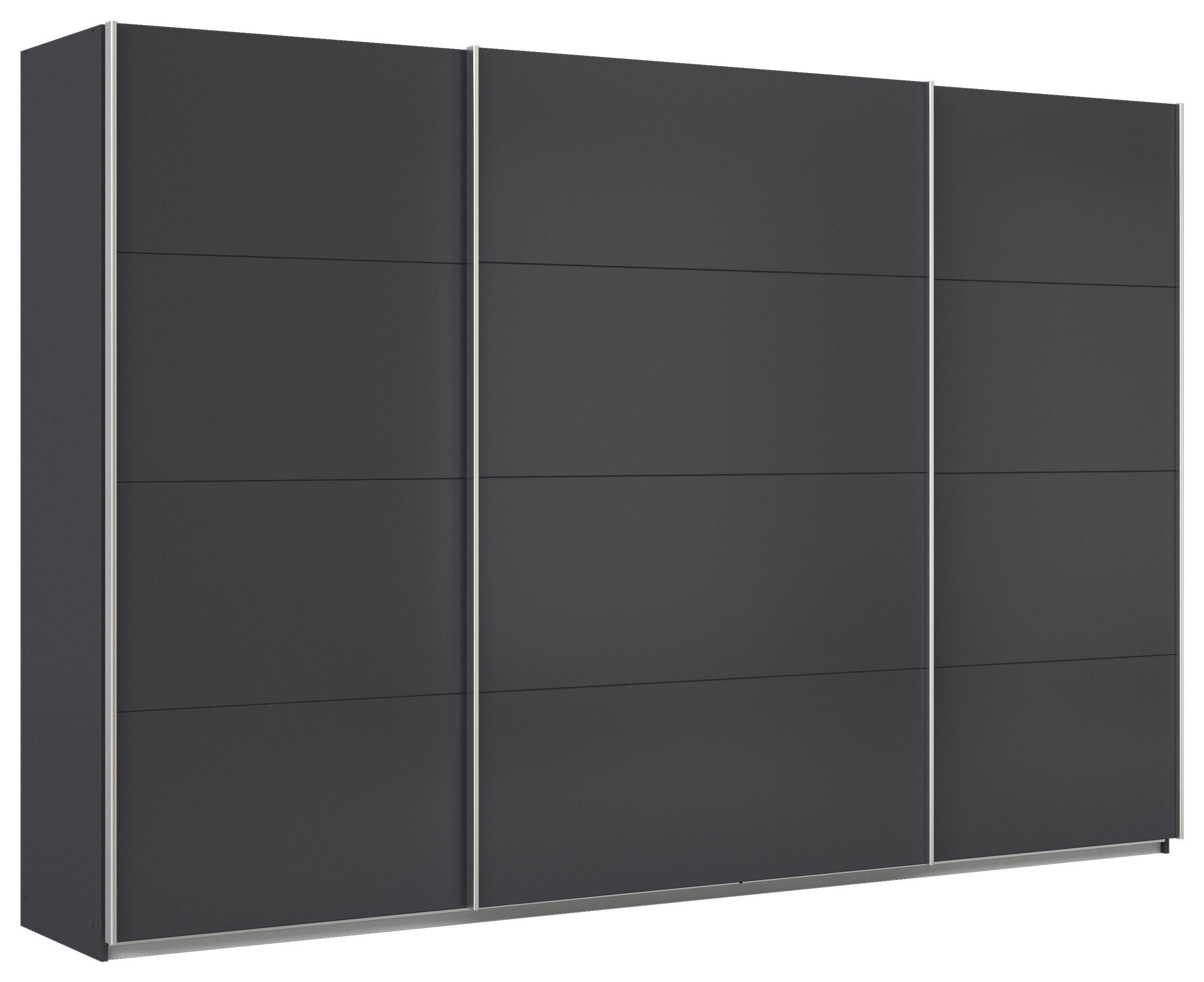 Schwebetürenschrank Feldkirch 315 Normalhöhe - Anthrazit, MODERN, Holzwerkstoff (315/210/62cm)