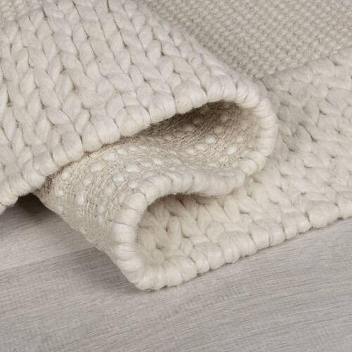 Wollteppich 503119373475 - Creme, Basics, Textil (120/170cm)