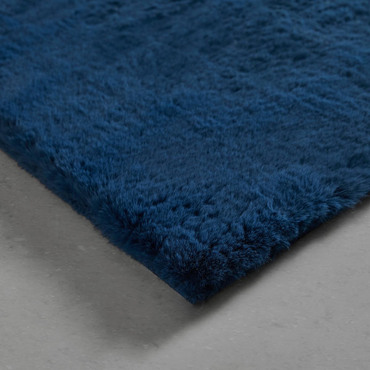 UMĚLÁ KOŽEŠINA Caroline 3, 160/220cm, modrá - tmavě modrá, Konvenční, textil (160/220cm) - Mömax