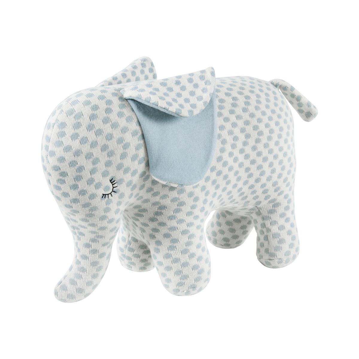 Hračka pre dieťatko ELLY modrá/biela - modrá/biela, Modern, textil (39/30cm) - Bessagi Kids