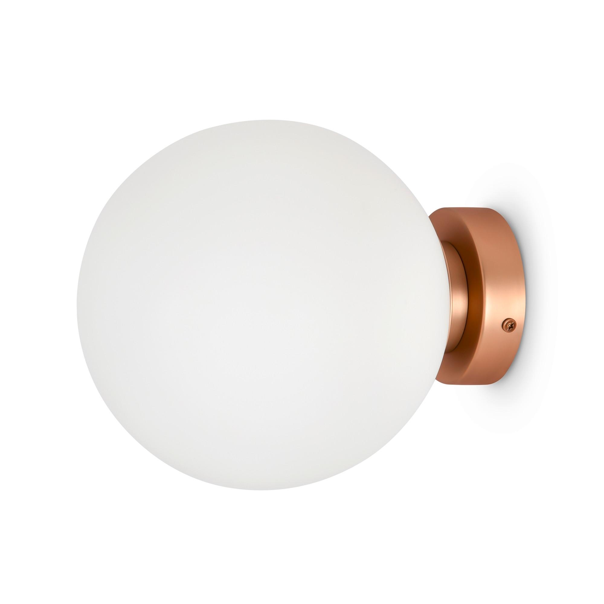 Wandleuchte Basic Form - Goldfarben/Weiß, Trend, Glas/Metall (20/23cm) - MAYTONI