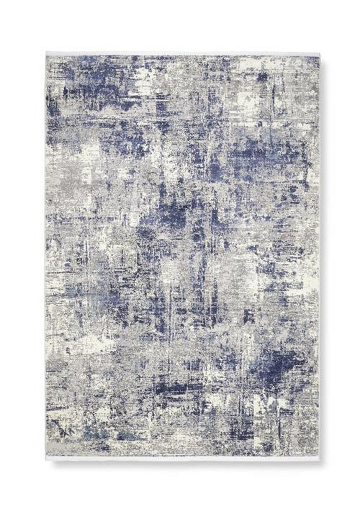 Tkaný koberec MALIK 1, 80/150 cm - modrá/sivá, Modern, textil (80/150cm) - Mömax