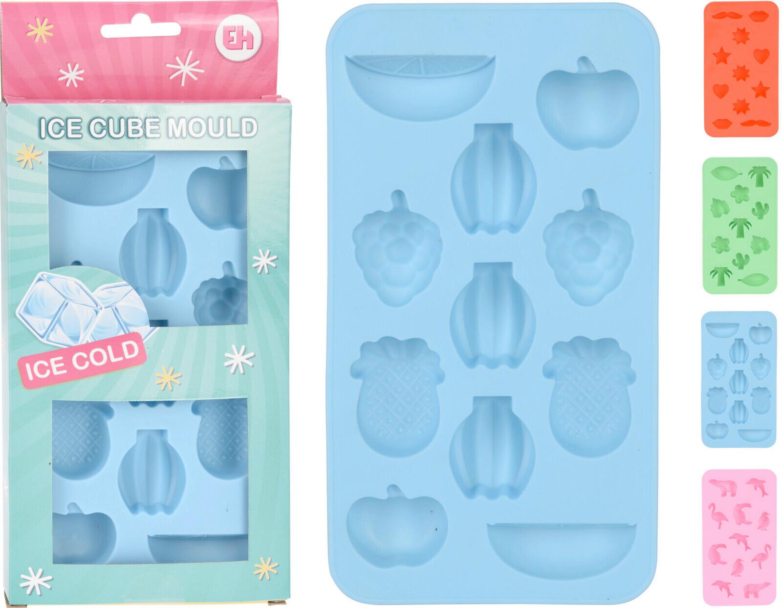 Eiswürfelform Eiswürfelform - Blau/Rot, Basics, Kunststoff (19,8/10,9cm)