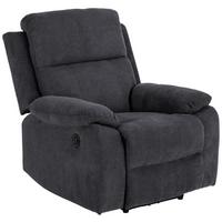 Relaxsessel elektrisch Mora Polyester Dunkelgrau - Dunkelgrau/Schwarz, KONVENTIONELL, Textil (89,5/98/95cm) - MID.YOU