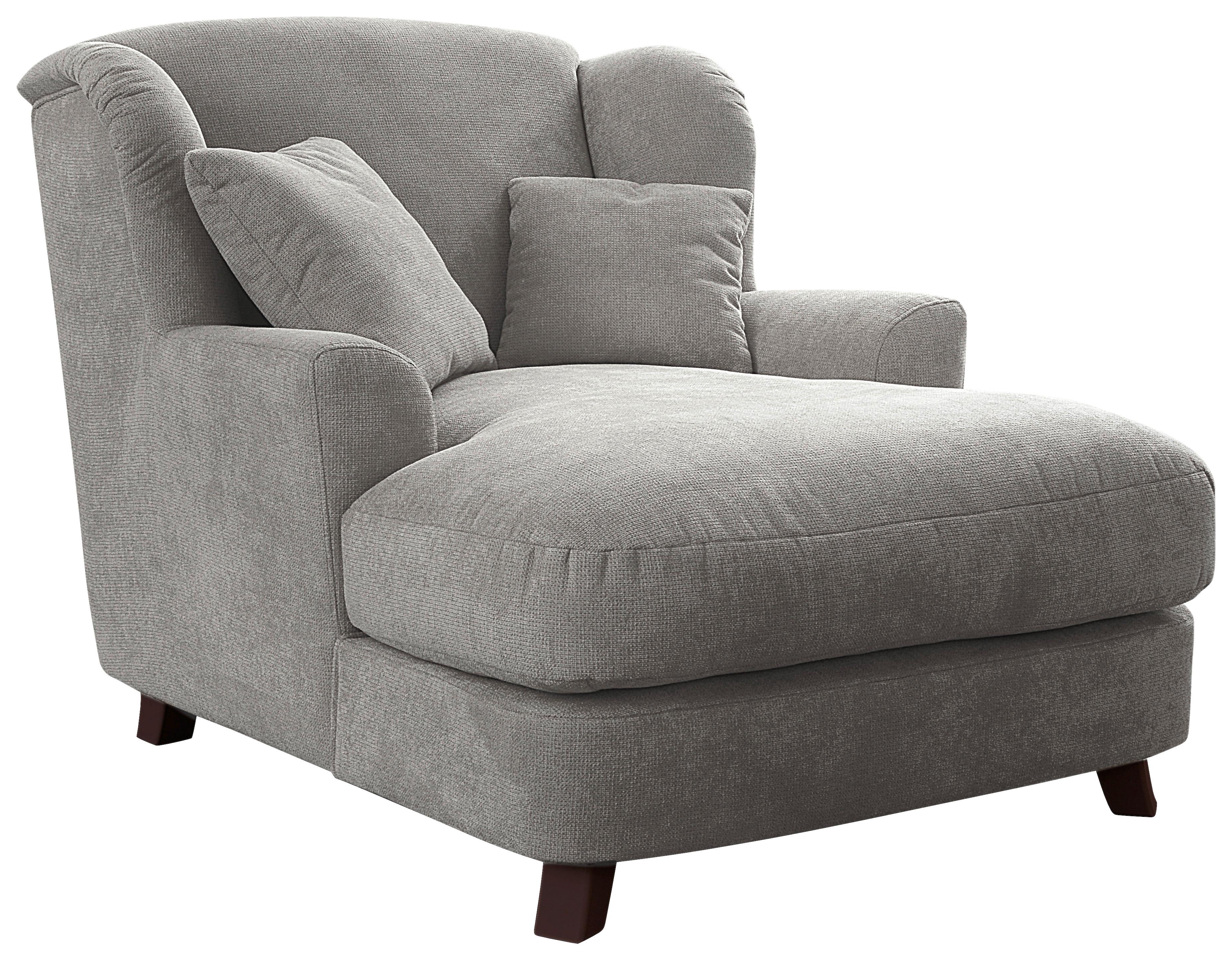 XXXL-Sessel Asado silberfarben teilmassiv, B: 109 cm - Dunkelbraun/Silberfarben, MODERN, Holzwerkstoff/Textil (109/104/145cm) - Sit & More
