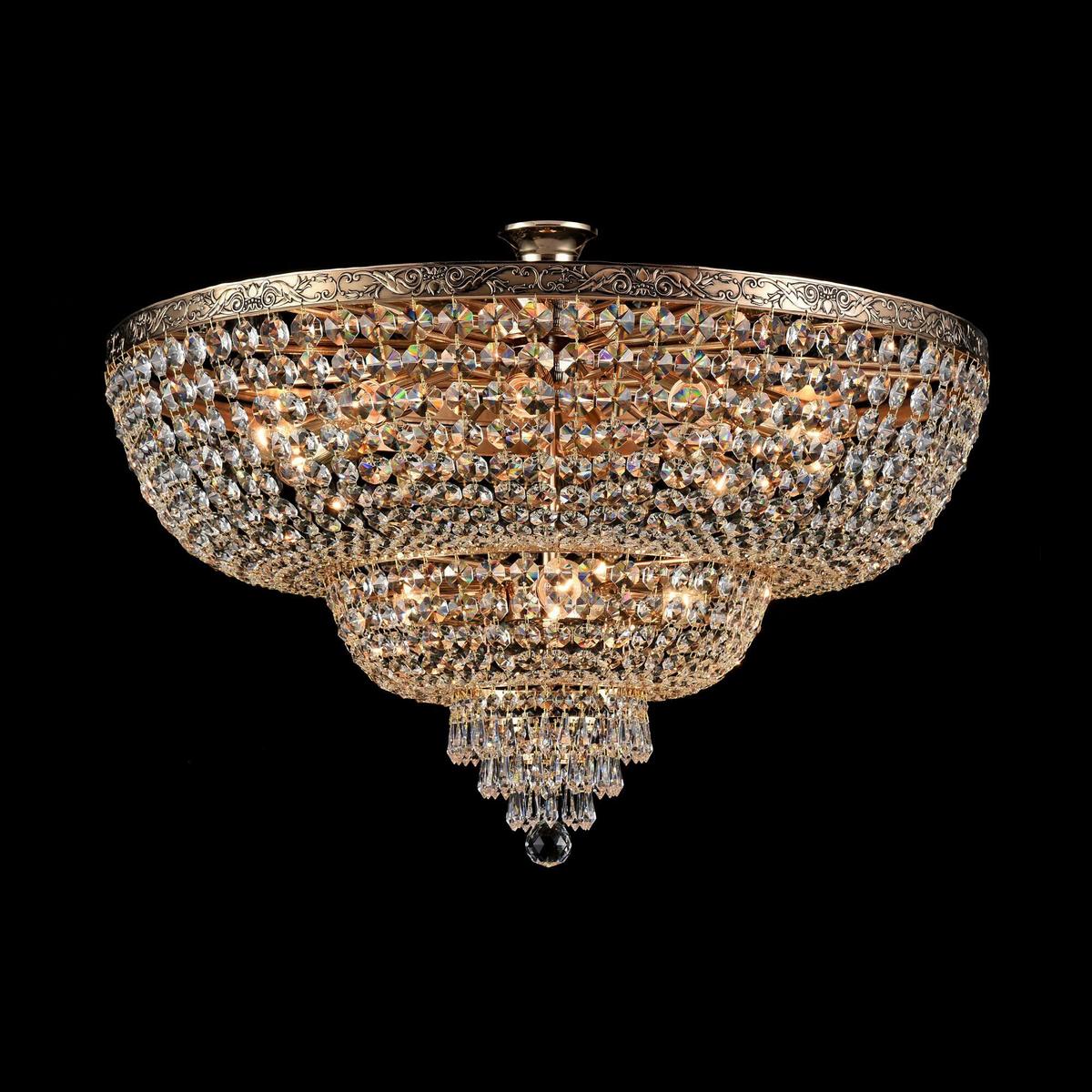 Kronleuchter Palace - Goldfarben, Trend, Metall (80/50cm) - MAYTONI