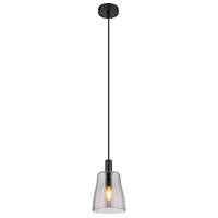 Hängeleuchten 15789h1b Höhenverstellbar - Schwarz, Design, Glas/Metall (14,5/120cm) - Globo