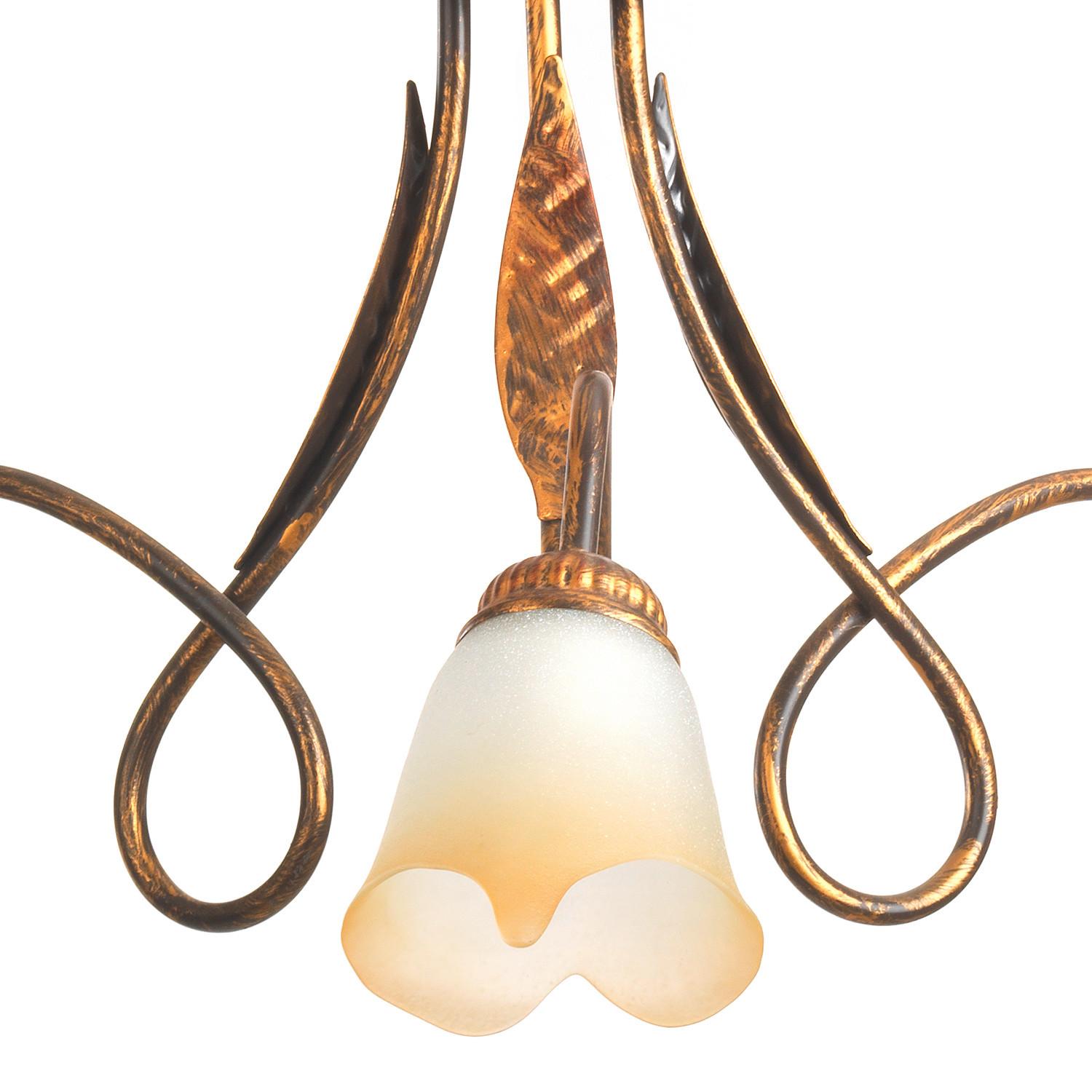 Kronleuchter 4250/3b - KONVENTIONELL, Glas/Metall (65/82cm)