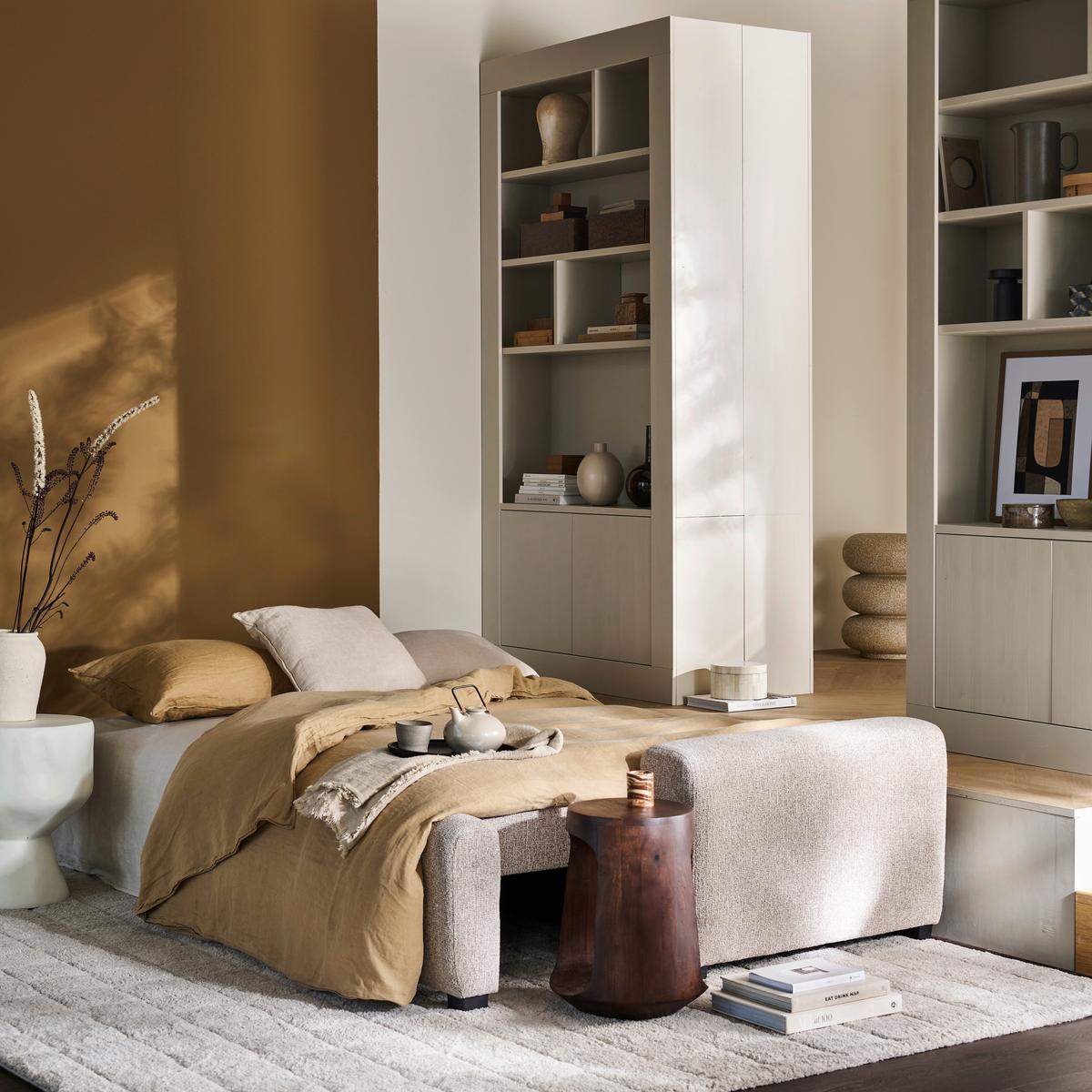 Regal Wallcover Grau B: 117 Cm - Grau, Design, Holz (117/229/31cm) - Livetastic