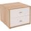 Nachtkästchen 4-You YUK12  *ph* - Eichefarben/Weiß, KONVENTIONELL, Holzwerkstoff (50/38.1/35.2cm)