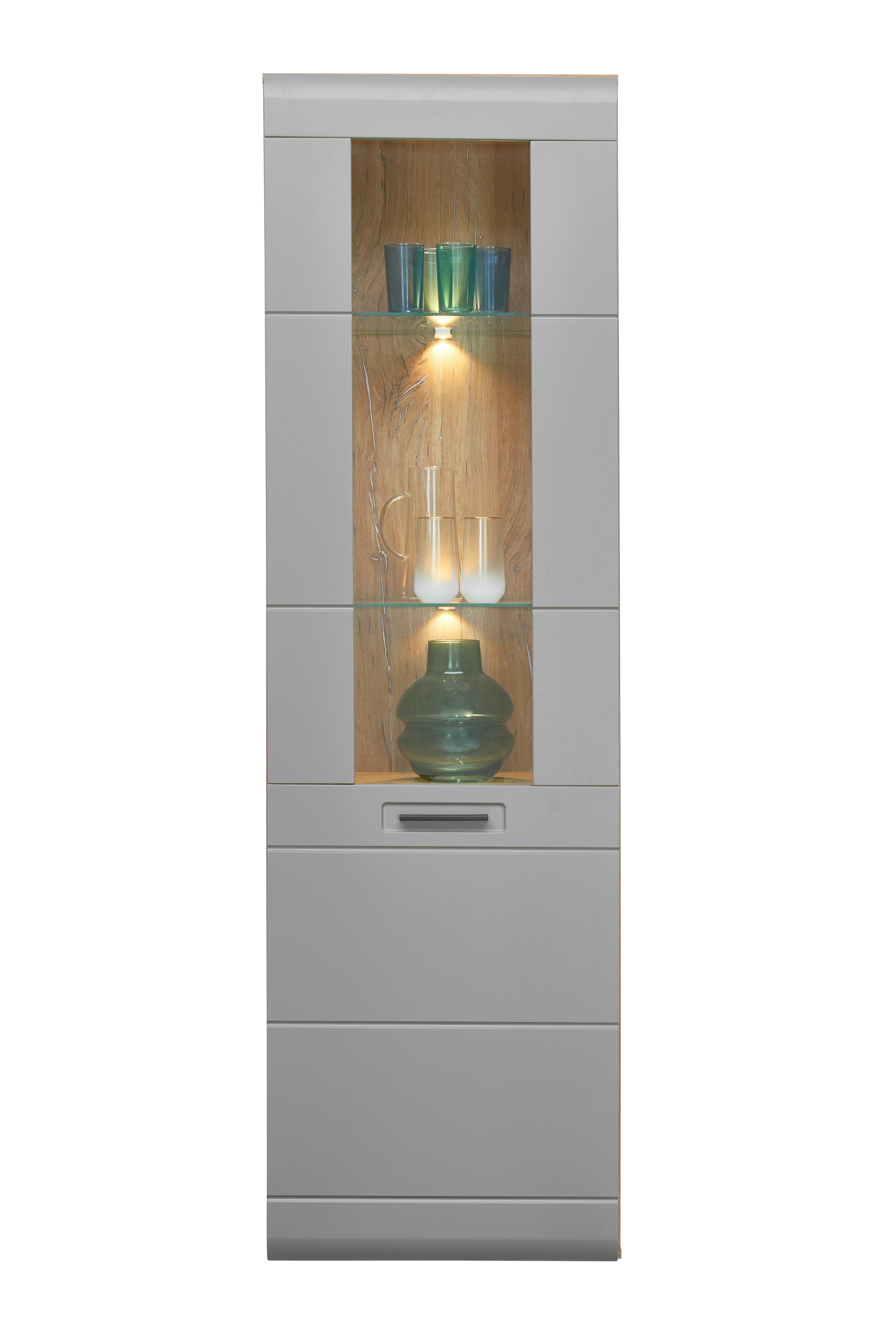 Vitrine Auris B: 60 Cm Eiche/basalt