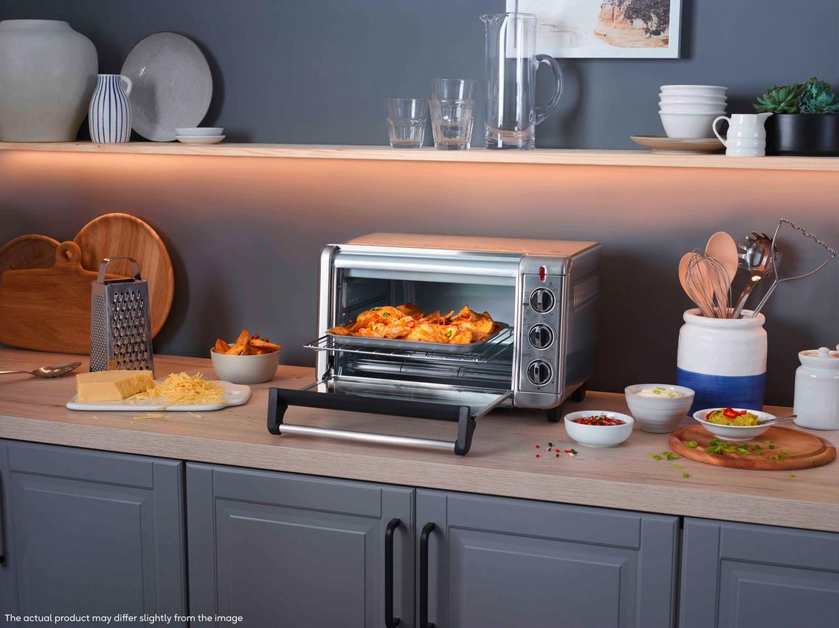 Minibackofen Express Airfry - Edelstahlfarben, Basics, Metall (36,5/27,8/45,1cm) - Russell Hobbs