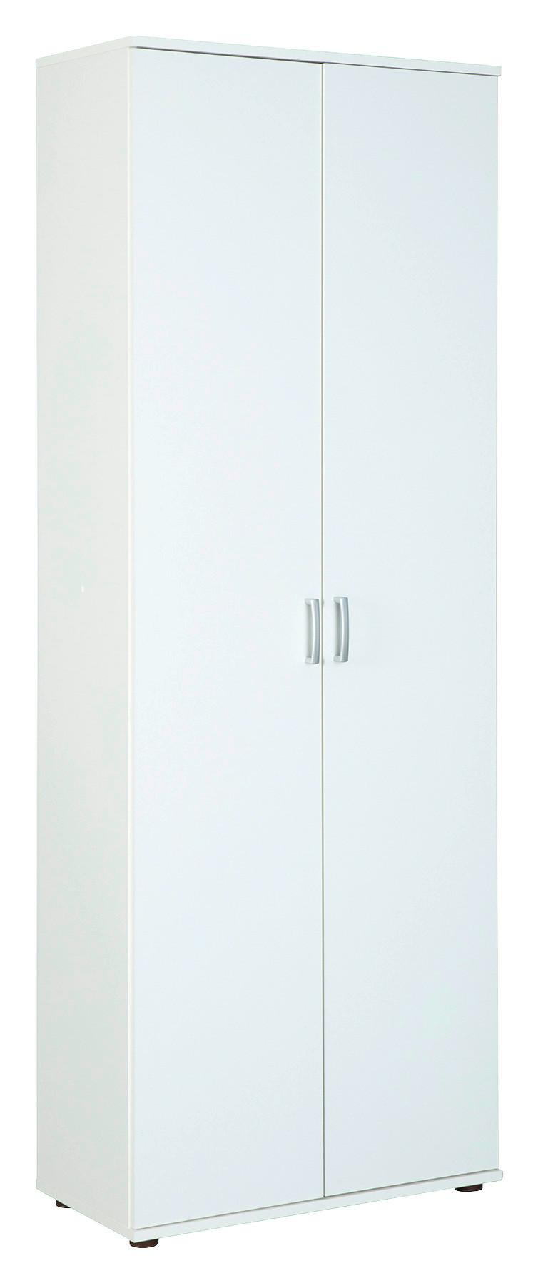 Mehrzweckschrank Arconati B: 70 cm Weiß - Schwarz/Weiß, Basics, Holzwerkstoff (70/189/34cm) - MID.YOU