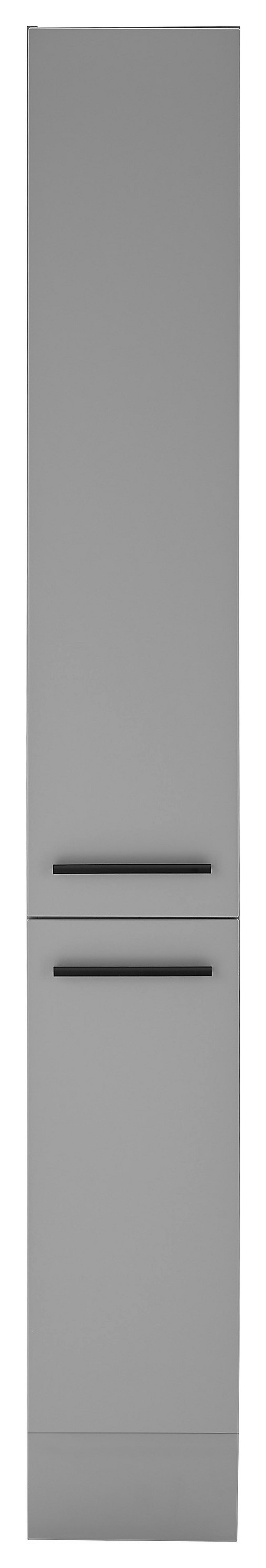 Potravinová skříň DENVER - šedá/černá, Design, kompozitní dřevo/plast (30/211/57cm) - MID.YOU