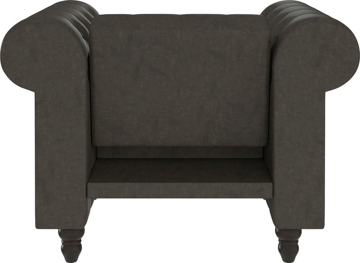 Sessel Firenze Anthrazit, Relaxfunktion - Anthrazit/Schwarz, Basics, Textil (111/83/87cm) - Livetastic