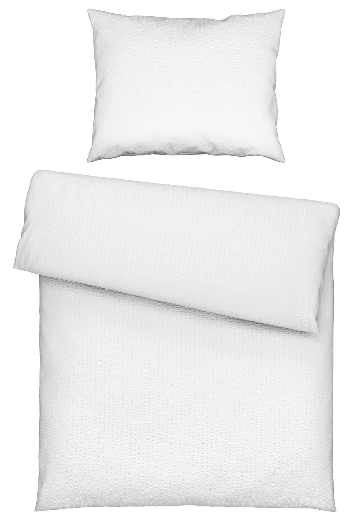 Bettwäsche Larissa - Weiß, KONVENTIONELL, Textil - Ondega