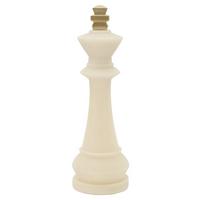 Skulptur Kunststoff, Weiß/gold - Basics, Kunststoff (13/41/13cm)