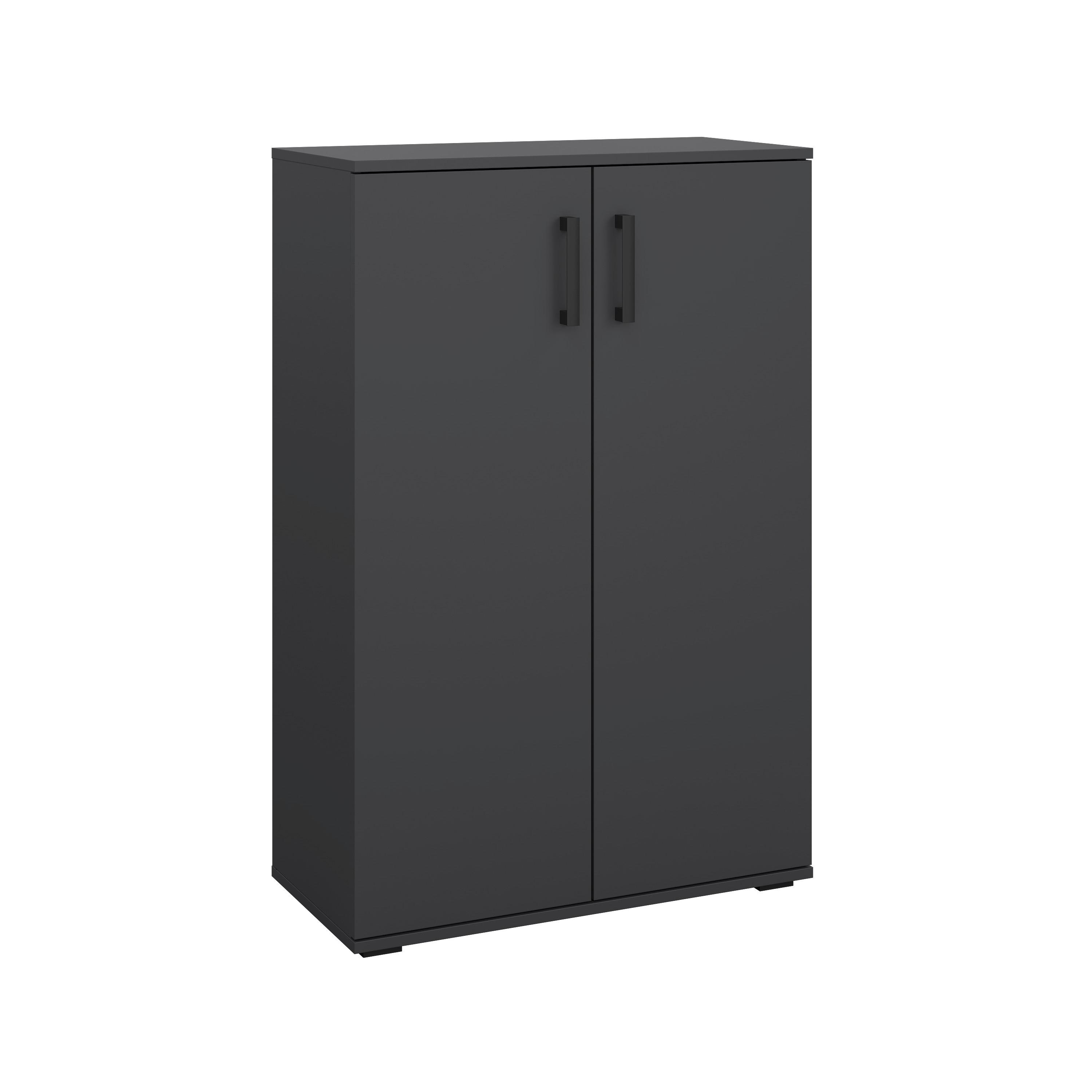 SKRINKA NA TOPÁNKY BOBBY II - antracitová, Konventionell, drevo (70/106/33,4cm) - Mömax