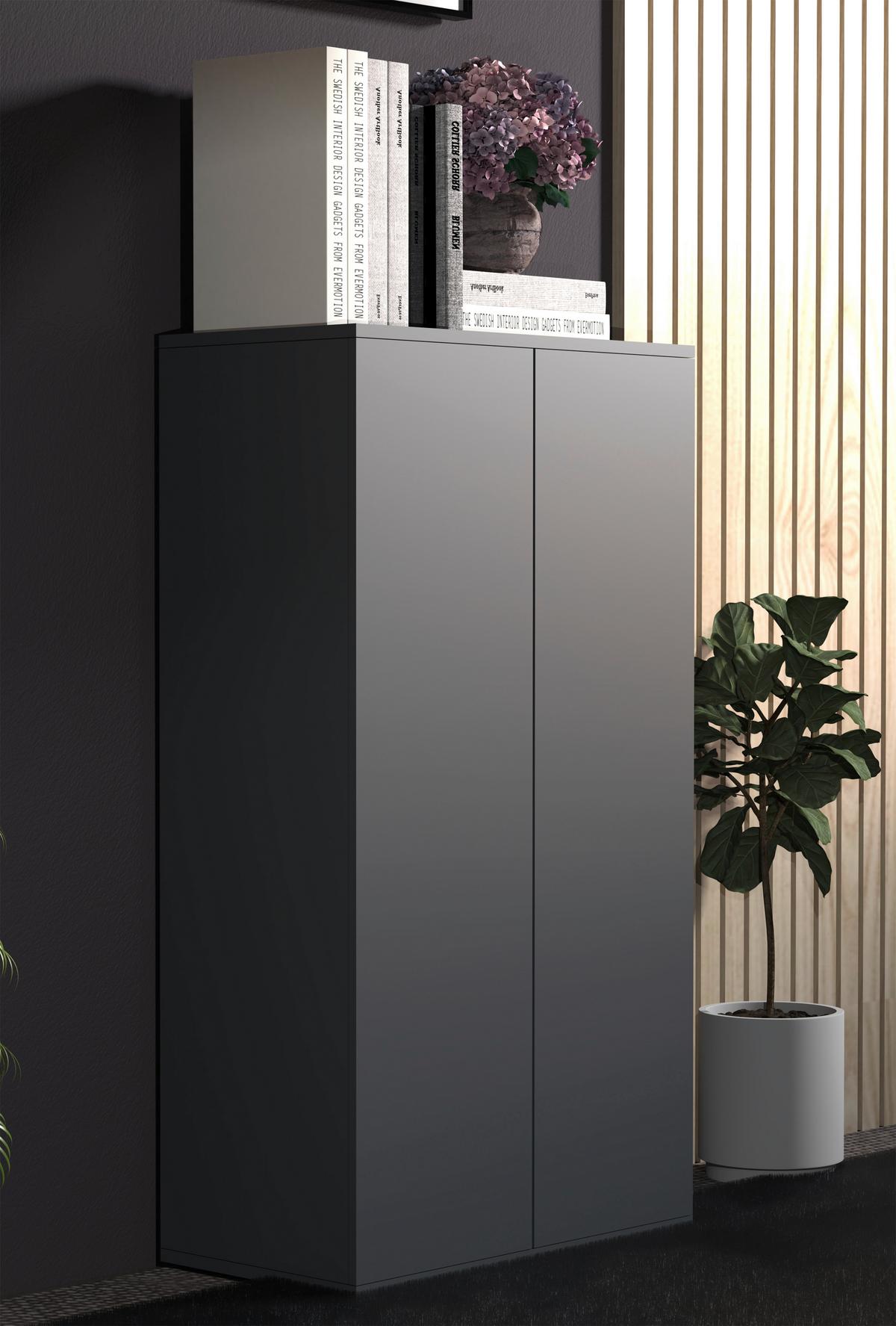 Kommode Dalrosa Anthrazit - Anthrazit, MODERN, Holzwerkstoff (60/108/32cm) - MID.YOU
