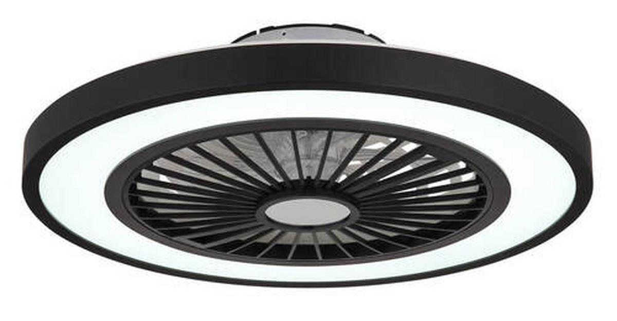 Mennyezeti Ventilátor 03653 - fekete/áttetsző, Konventionell, műanyag/fém (54/15,9cm) - Globo