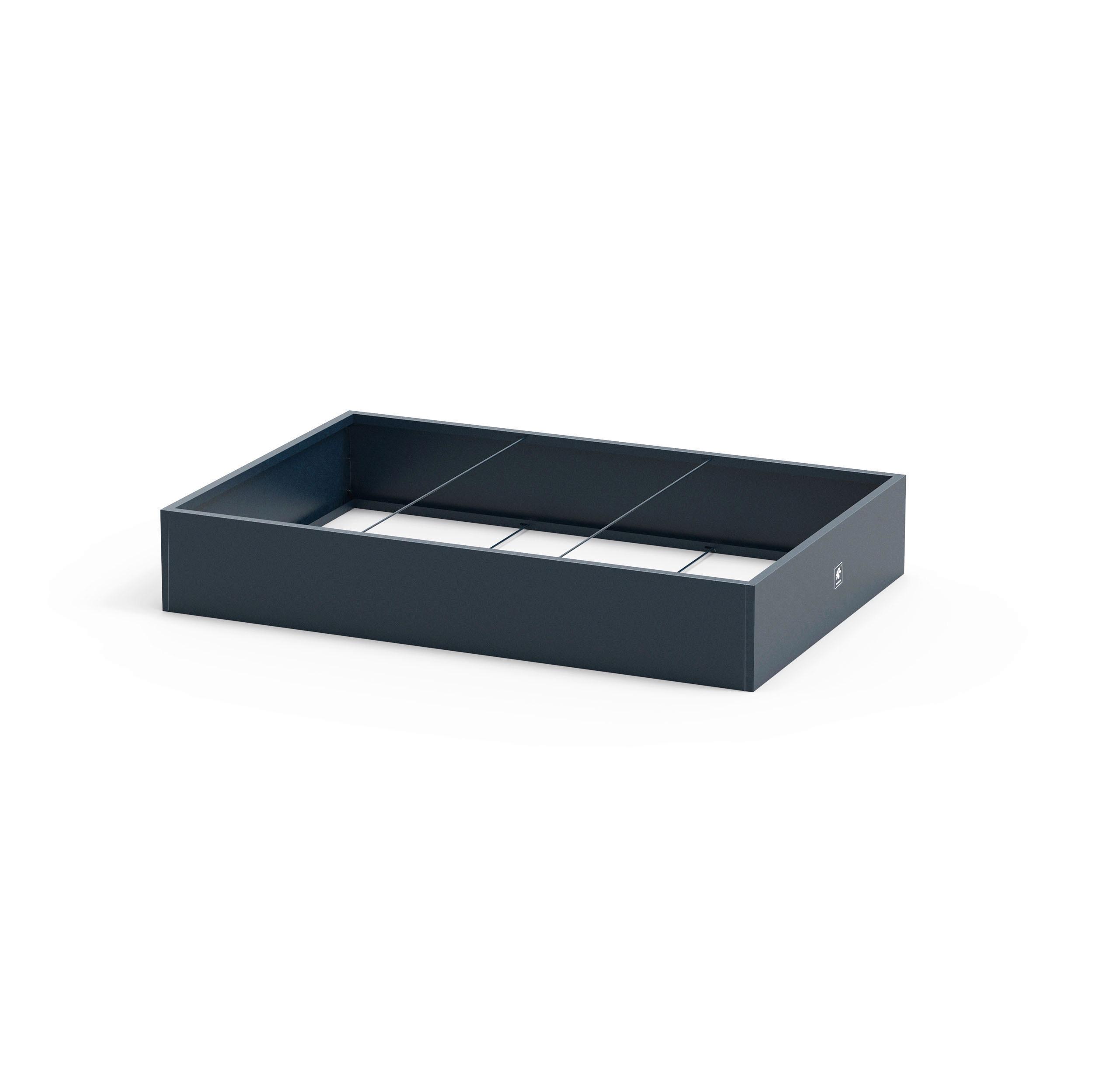 Hochbeet Pflanzkasten 150x100x25 - Anthrazit, Basics, Metall (100/25/150cm)