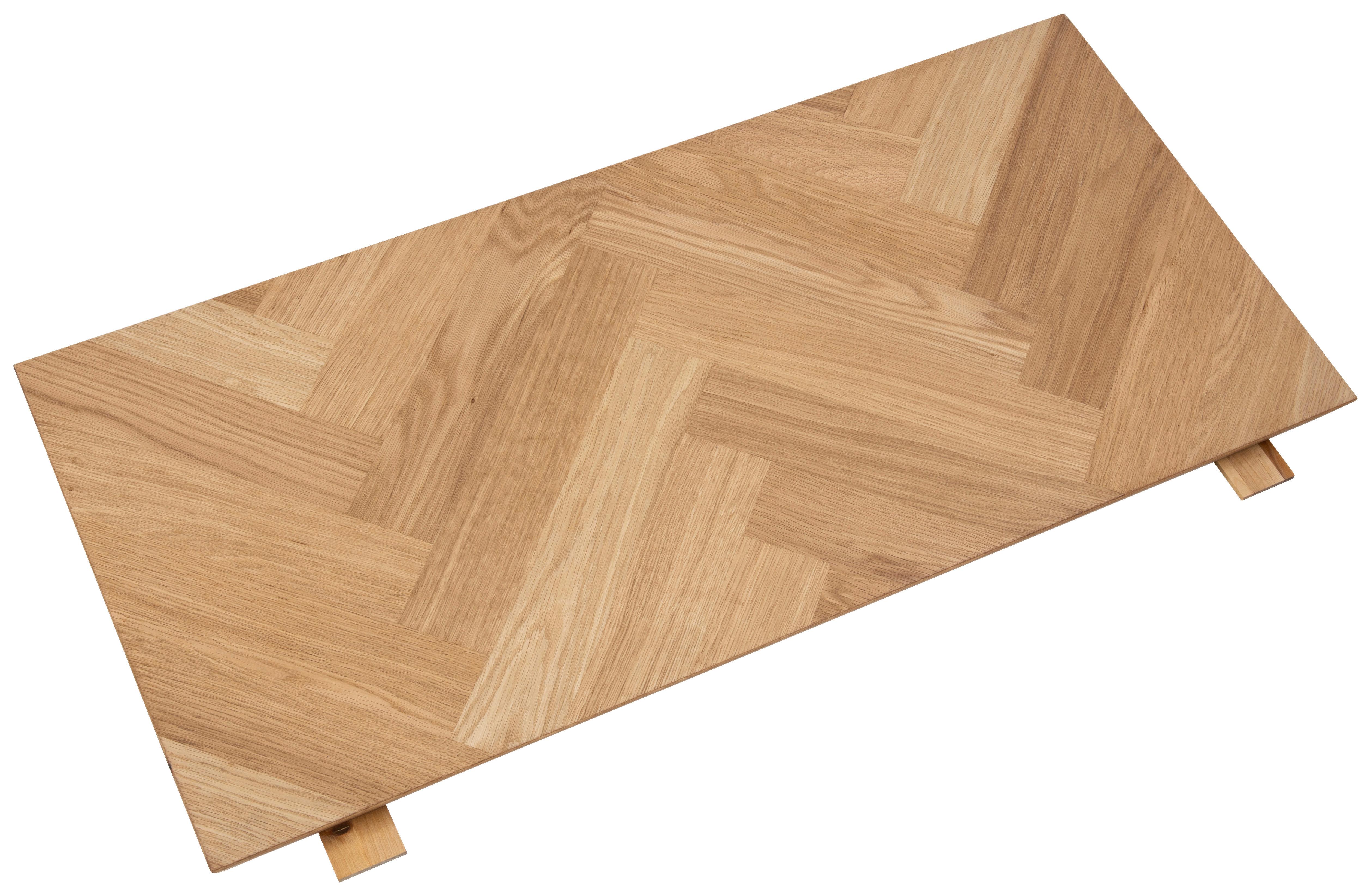 Ansteckplatte für Esstisch Brighton 2er-Set, 95x45 cm - Eichefarben, Trend, Holz (95/45/2,5cm) - Livetastic