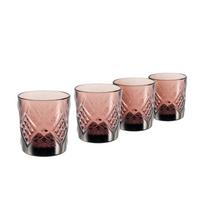 Whiskyglas Violett 4er-set Ca. 300 Ml - Violett, Glas (26/26/15cm) - Creatable