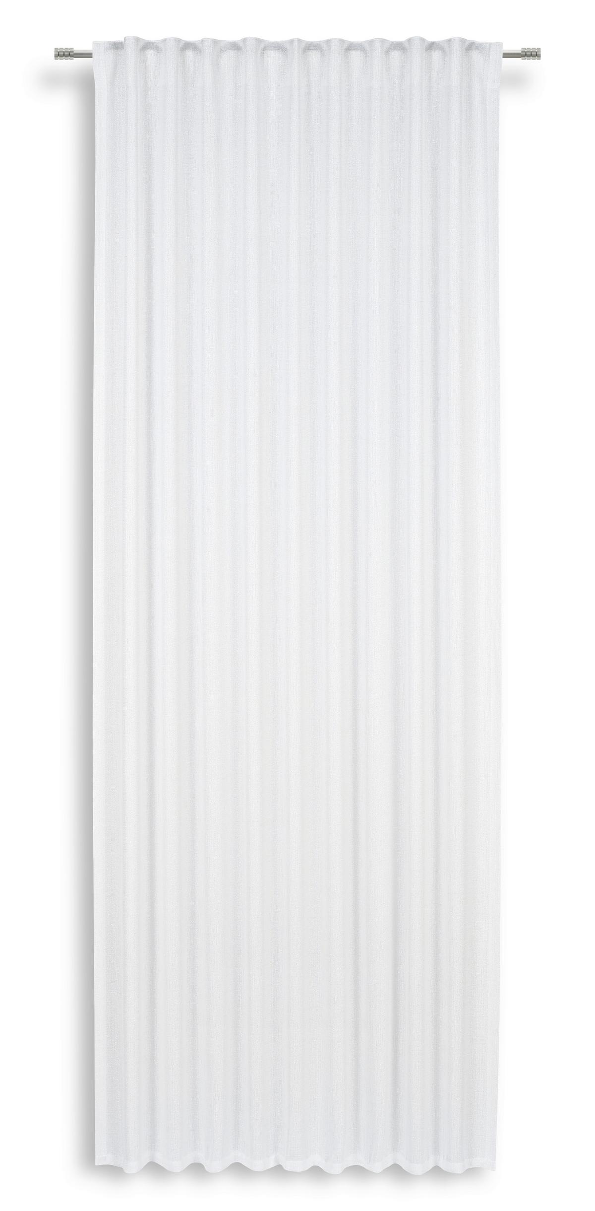 Készfüggöny Felicia Kb. 140/245cm - fehér, Modern, textil (140cm) - Luca Bessoni