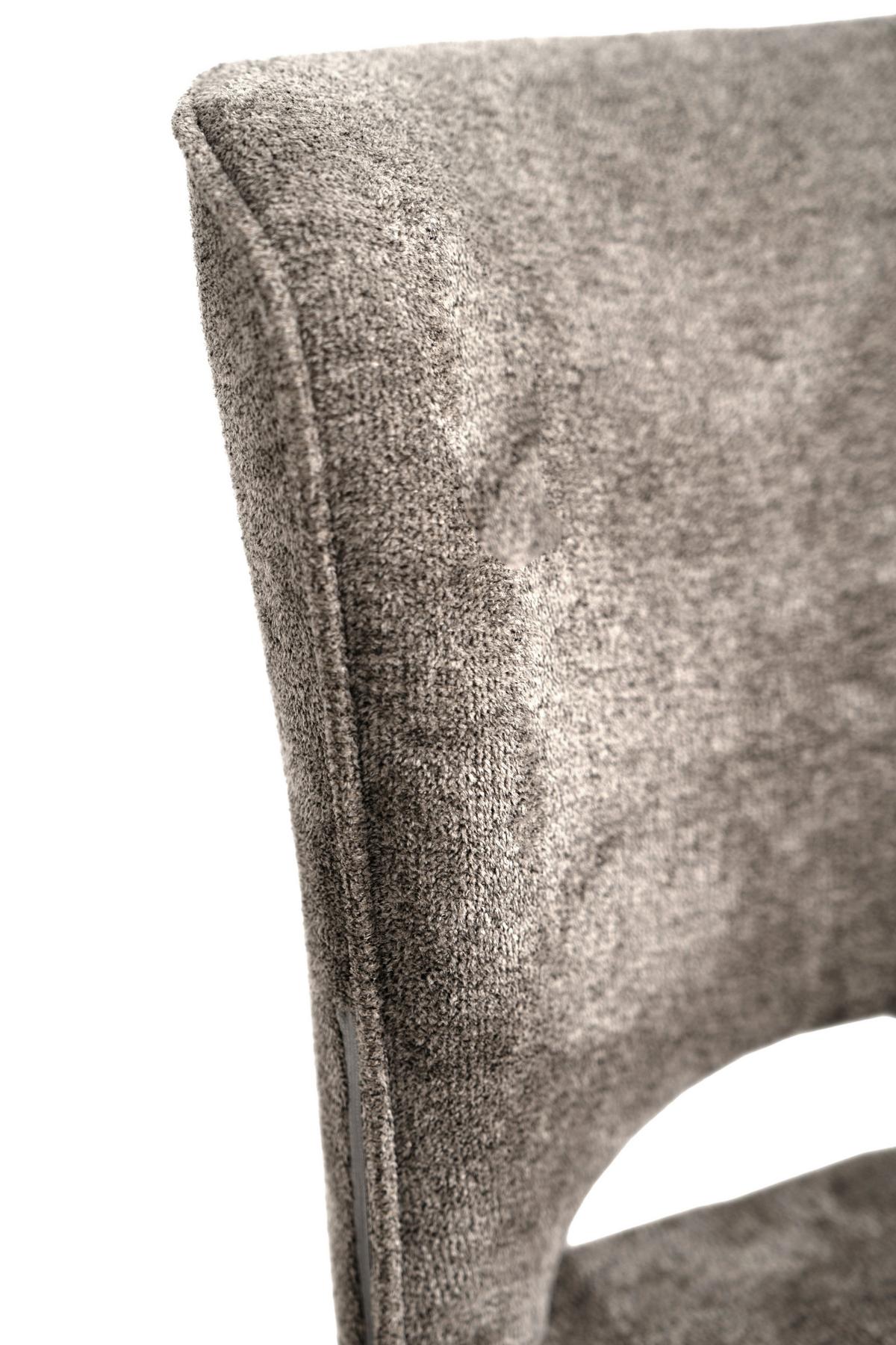 Stuhl Tom 70a - Schwarz/Grau, MODERN, Textil/Metall (49/83,5/59,5cm) - MID.YOU