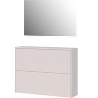 Garderobe Gw-Binetto 2-Teilig Eichefarben/Beige B: 99 cm - Eichefarben/Beige, Design, Holzwerkstoff (99/200/27cm) - Livetastic