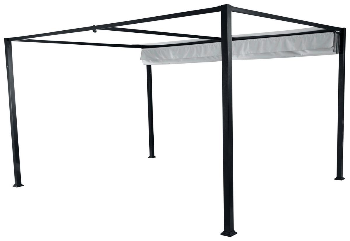 Pavillon Sky 400x300 Cm Wetterfest - Anthrazit/Hellgrau, KONVENTIONELL, Textil/Metall (400/223/300cm) - Siena Garden