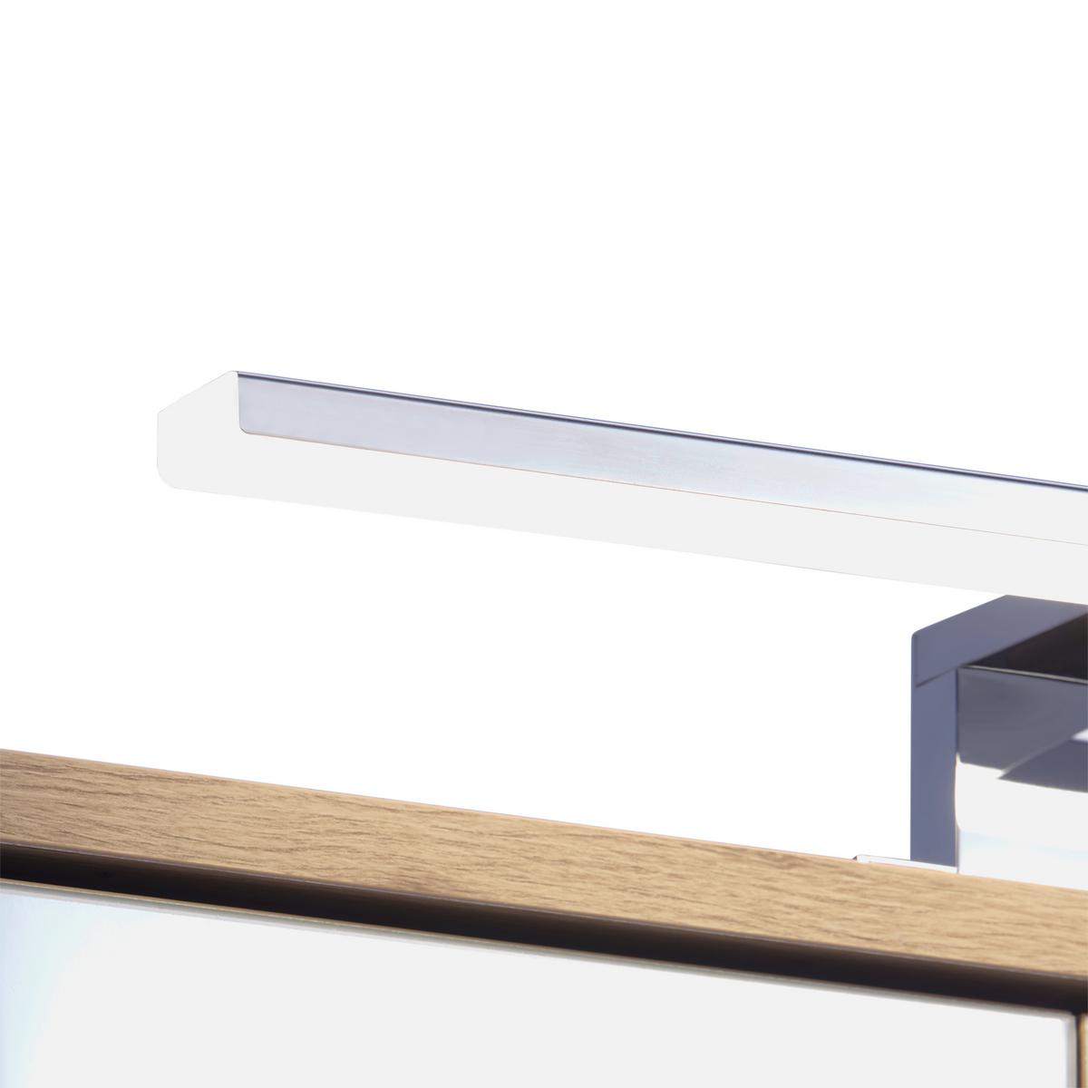 Spiegelschrank Fresh Mit Led 2-Türig Bht: 60x75x20 Cm - Eiche Artisan, KONVENTIONELL, Glas/Holzwerkstoff (60/75/20cm) - Ondega