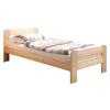 Bett Echtholz Massiv 90x200 cm Bert, Kiefer Natur - Kieferfarben, Natur, Holz (90/200cm) - MID.YOU