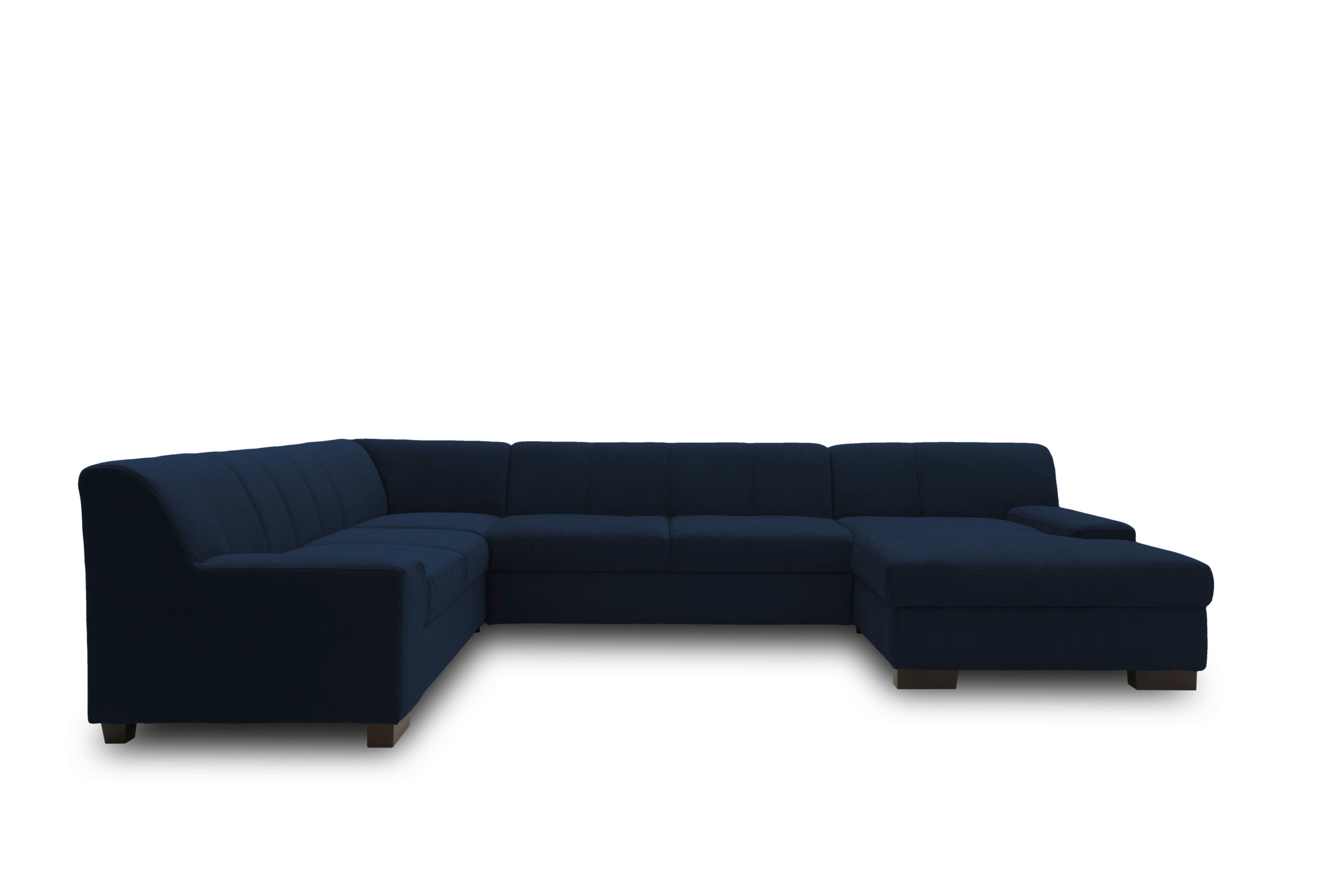 Wohnlandschaft Norma Mit Schlaffunktion Blau