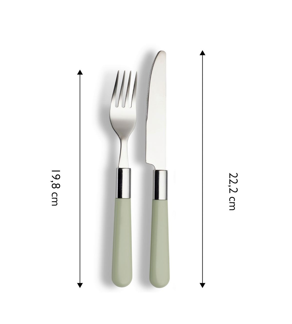 Besteckset Echtwerk Besteckset "bistro" - Grün, Design, Metall - Echtwerk