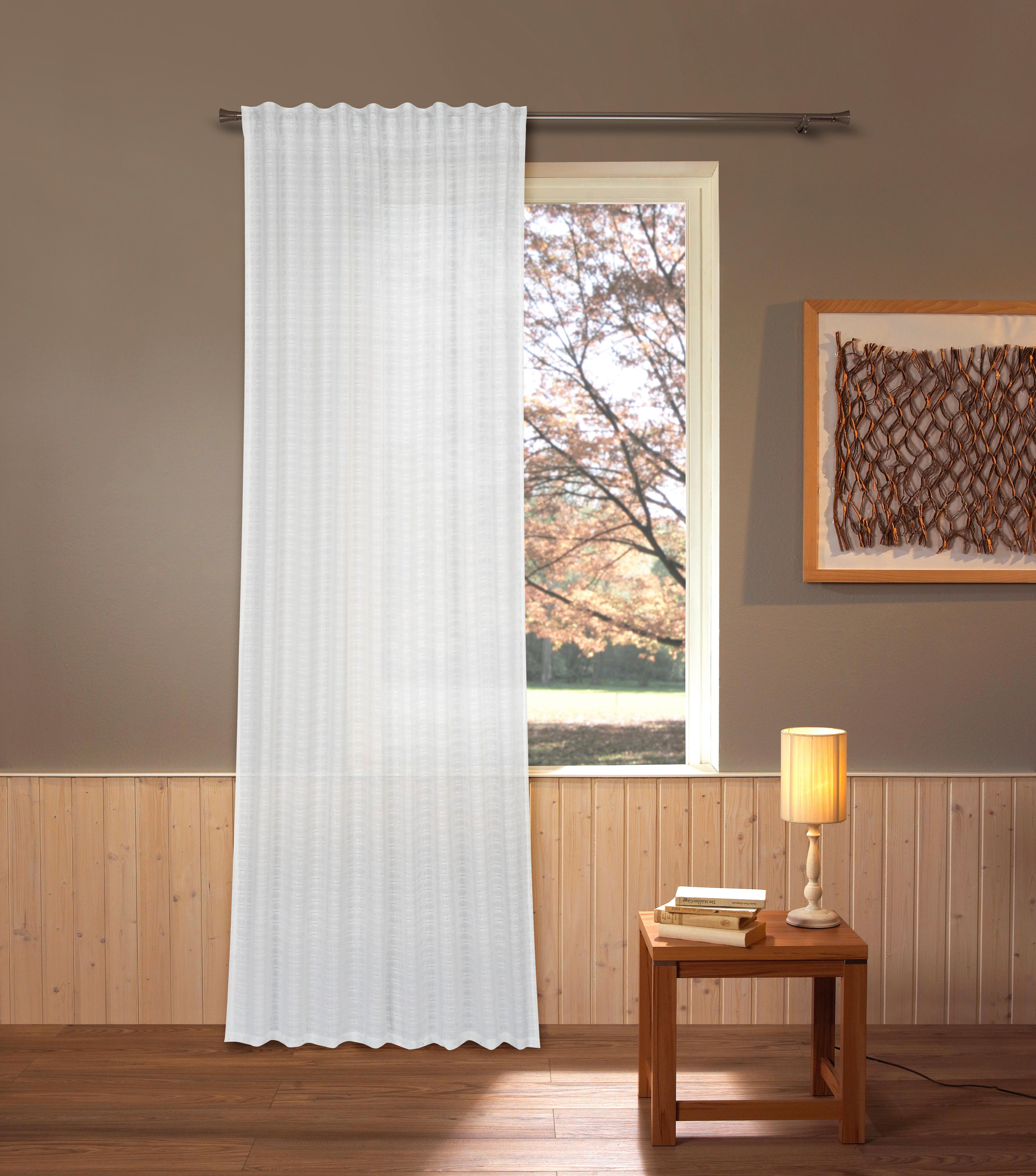 Készfüggöny Alexa Kb. 135/245cm - fehér, Romantik / Landhaus, textil (135/245cm) - James Wood
