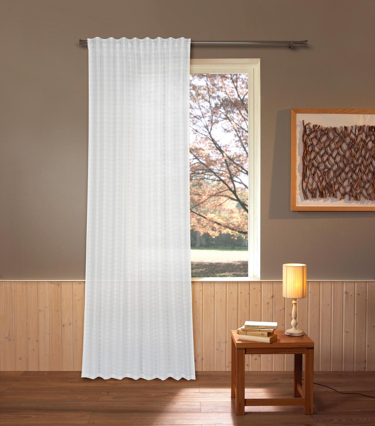 Készfüggöny Alexa Kb. 135/245cm - fehér, Romantik / Landhaus, textil (135/245cm) - James Wood