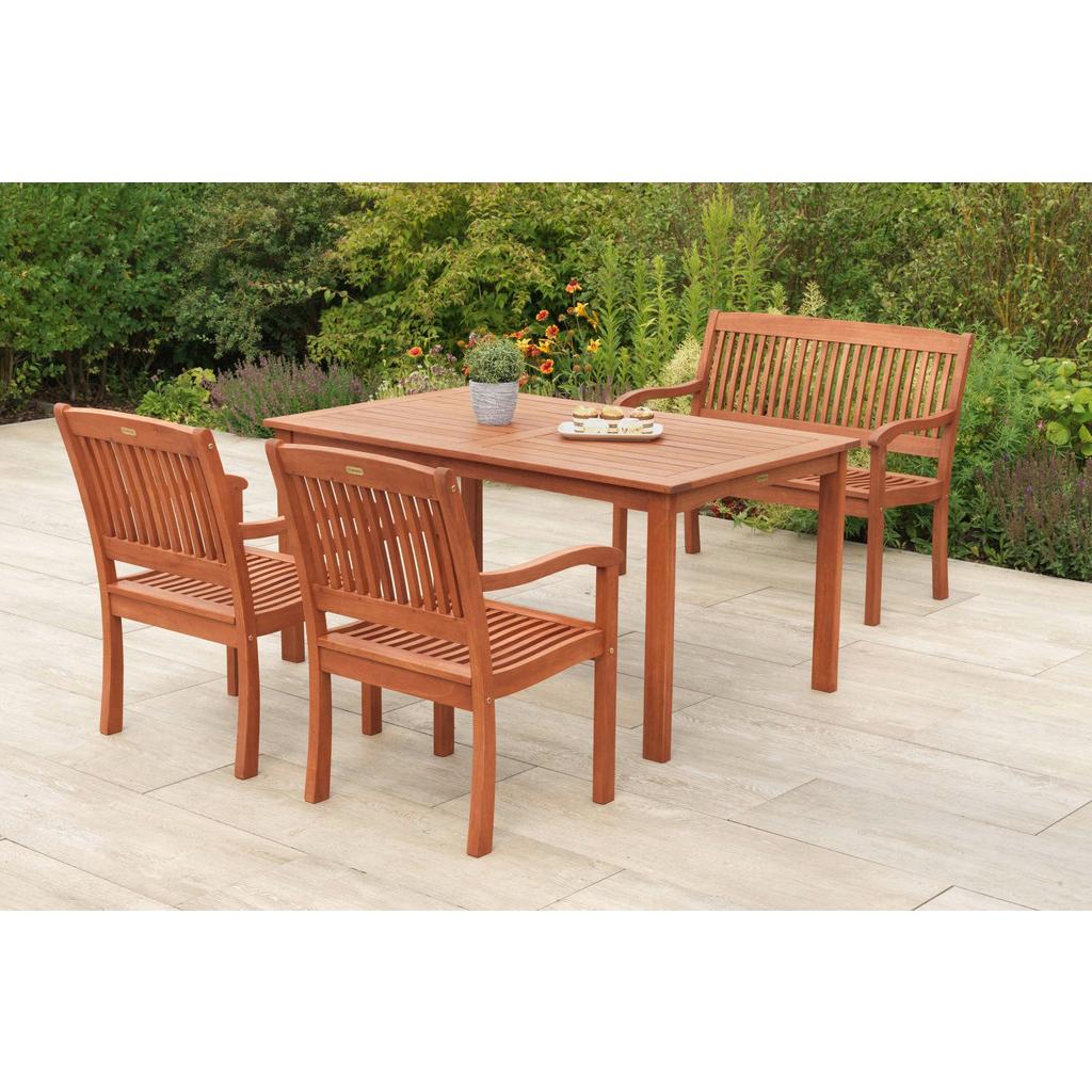 Gartentischgruppe Maracaibo 4 -Teilig. Naturfarben