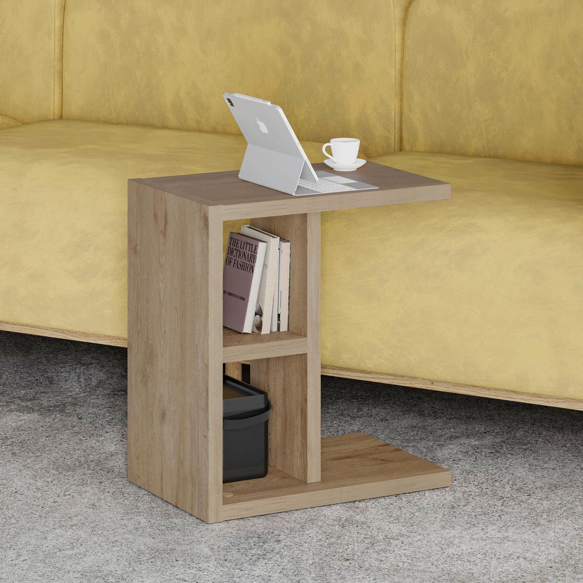Beistelltisch Komoti Sonoma Eiche B: 29,5 Cm - Sonoma Eiche, Design, Holzwerkstoff (50/29,5/45cm) - Livetastic