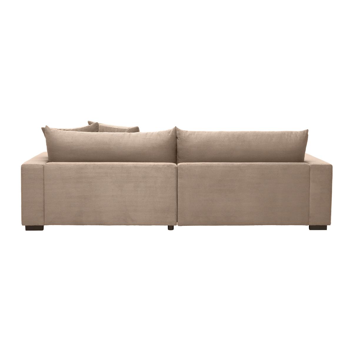 Rohová sedačka PEDRO, pravá, karamelový menčester - karamelová, Modern, textil (265/180cm) - Mömax