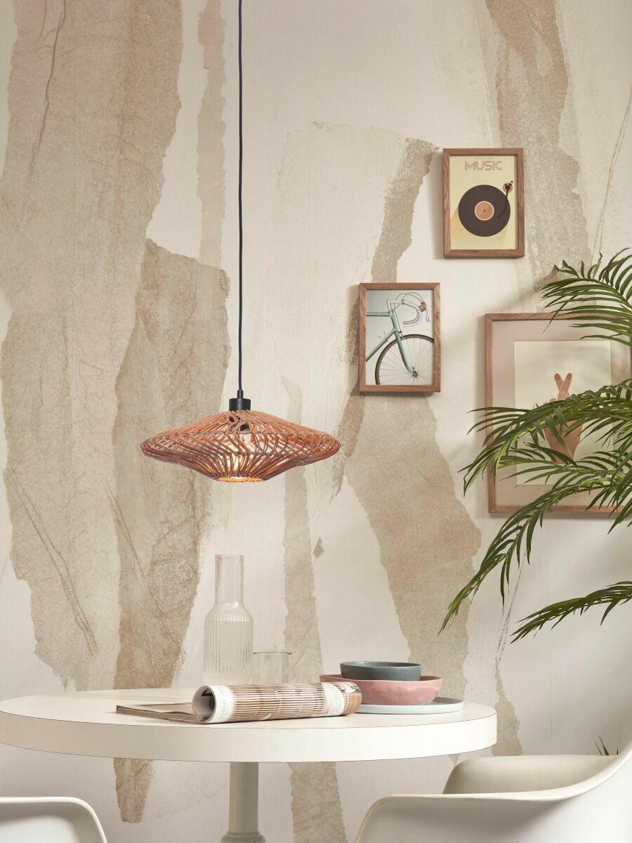 Hängeleuchte Zanzibar/H/4012/N - Naturfarben, Trend, Naturmaterialien (40/12cm) - Good & Mojo