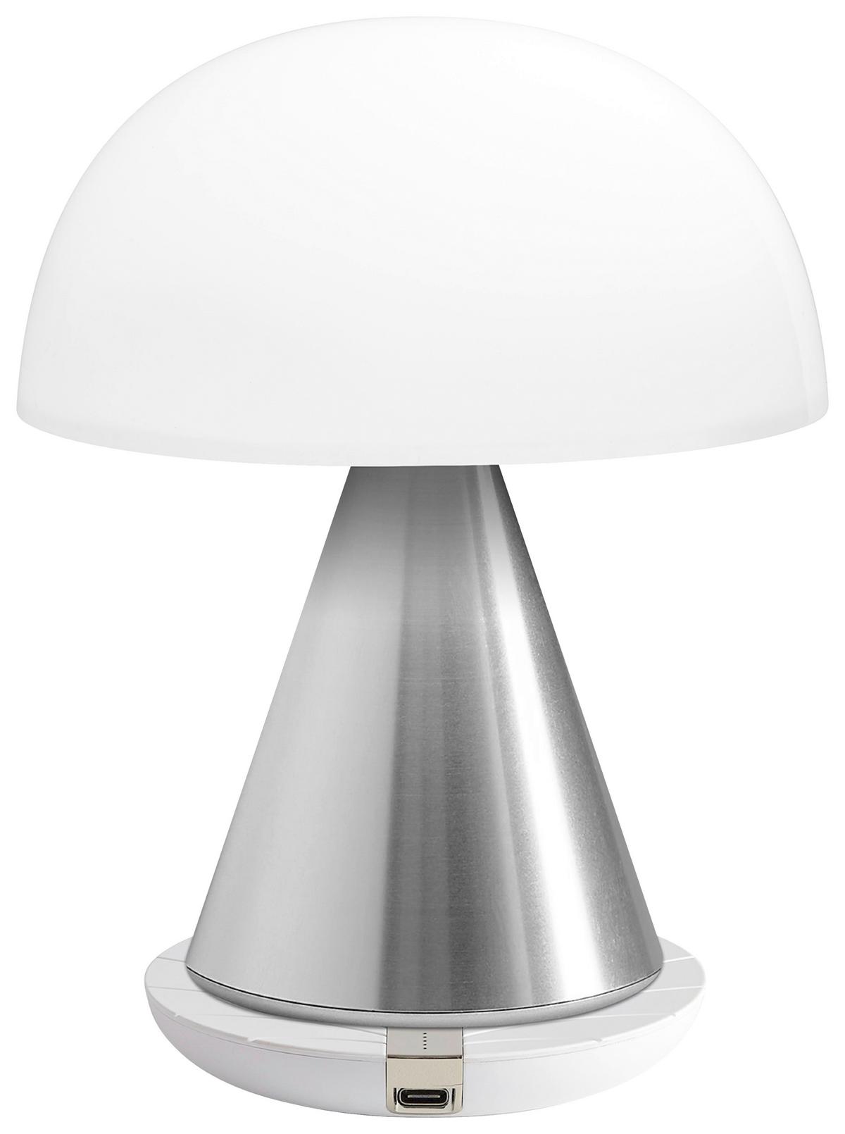 Akku-tischleuchte Lexon Mina L - Alufarben, Design, Kunststoff/Metall (14/17/14cm)