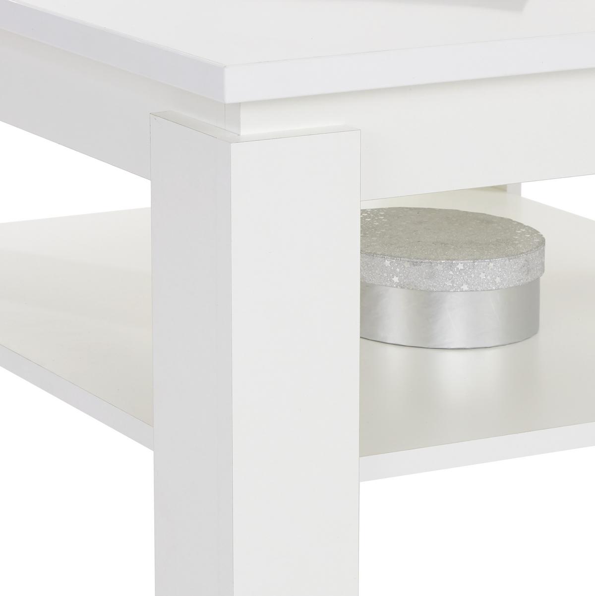 KONFERENČNÝ STOLÍK NIZZA 1 - biela, Modern, kompozitné drevo (70/45/70cm)
