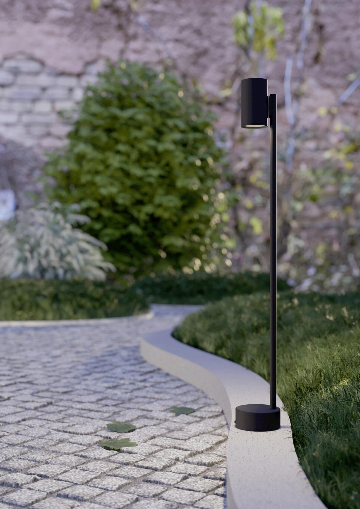 VENKOVNÍ STOJACÍ LAMPA IZZALINI - černá, Design, kov (11/85cm) - Eglo