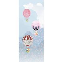 Vliestapete Happy Balloon Panel - Multicolor, Basics (100/250cm) - Komar