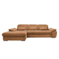 Ecksofa mit Bettkasten Rigatti Currygelb S: 184x314cm - Chromfarben/Currygelb, MODERN, Textil (184/314cm) - Livetastic