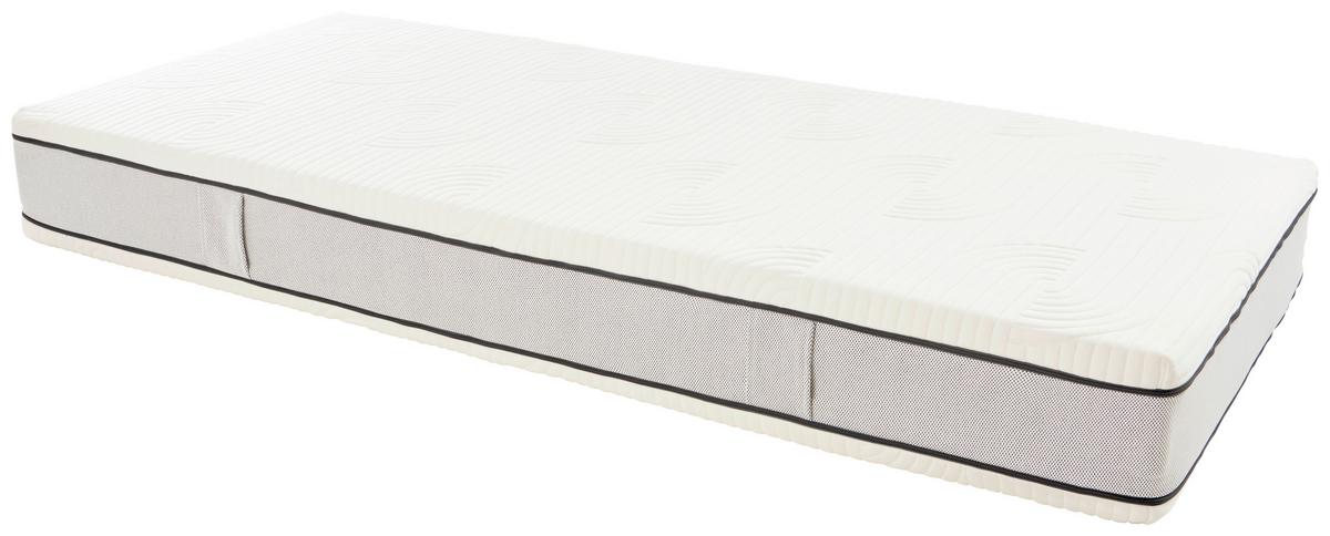 Latexmatratze Ozano 90x200cm, Extrafest - Weiß, Textil (90/200cm) - Sembella